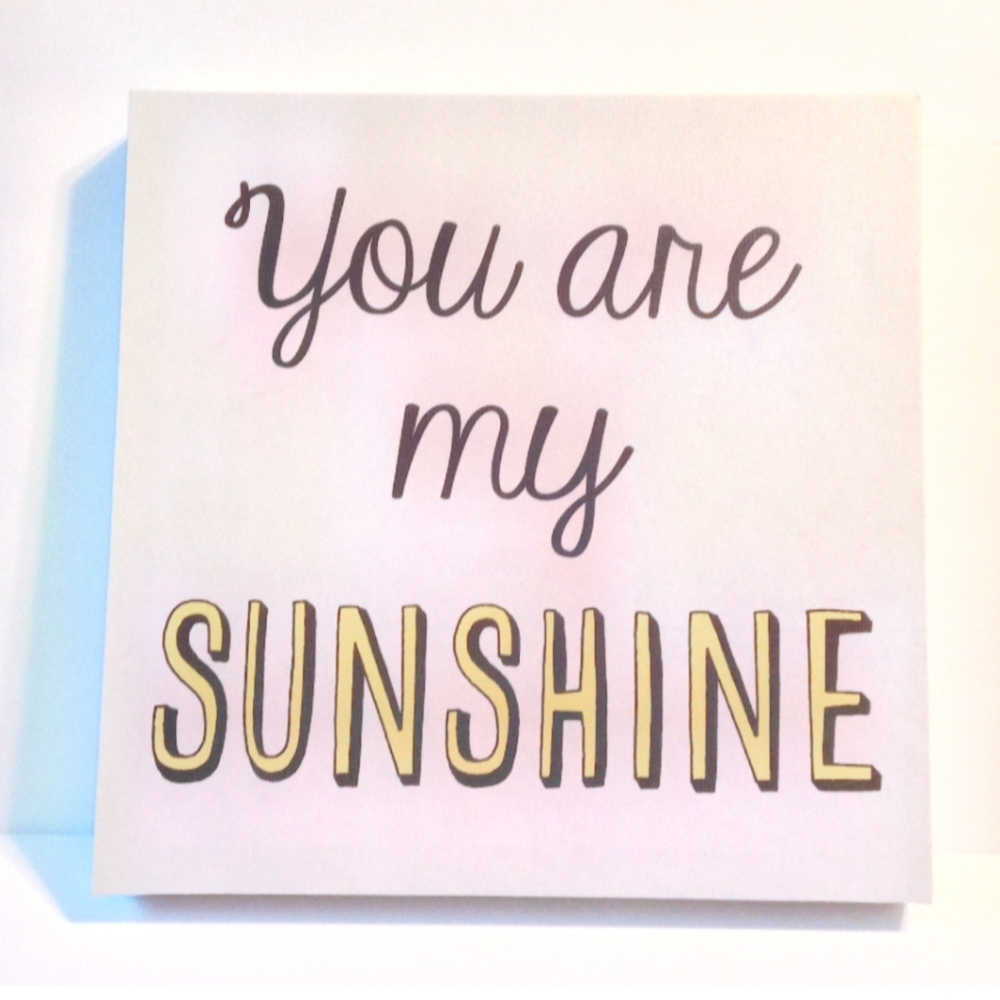 NEW Louise Carey You Are My Sunshine Canvas Print